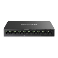 MERCUSYS Switch 8x100Mbps(8xPOE+) + 2xLAN(1000Mbps), Fémházas Asztali/Rackes, MS110CMP
