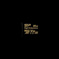 SILICON POWER Memóriakártya MicroSDXC 64GGB CL10 UHS-I U3 V30 A1, Golden Series High Endurance