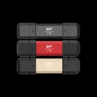 SILICON POWER Pendrive 2TB, DS72 USB 3.2 Gen2, Fekete