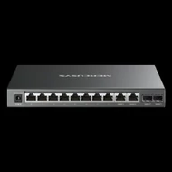 MERCUSYS Switch 12x1000Mbps(8xPOE+) + 2xSFP, Fémházas Asztali, MS112GMP