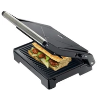 MELISSA Panini grillsütő 1000 W fekete, tapadásmentes bevonat és túlmelegedés elleni védelem