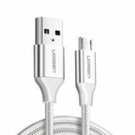 UGREEN USB-Micro USB kábel, QC 3.0, 2.4A, 2m (fehér)