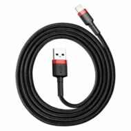 Baseus Cafule 2A 3m Lightning USB-kábel (fekete-piros)