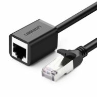 UGREEN Ethernet hosszabbító kábel RJ45, Cat. 6, FTP, fém dugóval 0,5m (fekete)