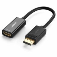 UGREEN MM137 DisplayPort - HDMI adapter, FullHD, 25cm (fekete)