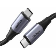 UGREEN US355 USB-C 3.1 Gen.2 kábel ,PD 3.1, 5A, 100W, 4K, 10Gbps, 1m (fekete)