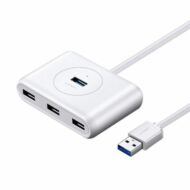UGREEN CR113 4 az 1-ben USB 3.0 Hub, 0,5m (fehér)
