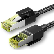 UGREEN NW150 fonott hálózati kábel, Ethernet RJ45, Cat.7, F/FTP, 1m (fekete)
