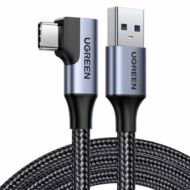 UGREEN US385 USB-USB-C kábel, 3A, 1m (fekete)