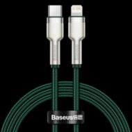 Baseus Cafule USB-C-Lightning kábel, PD, 20 W, 1 m (zöld)