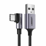 UGREEN US284 USB és USB-C ferde kábel, 3A , 3m (fekete)