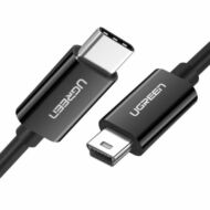 UGREEN US242 USB-C és Mini USB kábel, 1m (fekete)