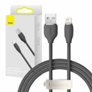 Baseus Jelly USB-Lightning kábel, 2,4A, 1,2m (fekete)