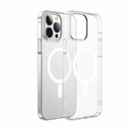 Baseus Crystal Mágneses tok iPhone 13 Pro Max készülékhez (Átlátszó) + Edzett üveg