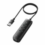 UGREEN CM416 4 az 1-ben  USB 4x USB hub adapter, 0,25m (fekete)