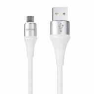 USB és Micro USB kábel Vipfan Colorful X09, 3A, 1.2m (fehér)