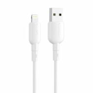 USB és Lightning kábel Vipfan Colorful X11, 3A, 1m (fehér)