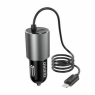 Car charger  Dudao R5ProL 1x USB, 3.4A + Lightning cable 17W (grey)