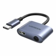 UGREEN CM231 Audioadapter USB-C - mini jack 3.5mm (szürke)