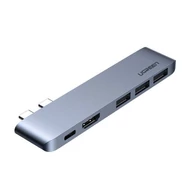 UGREEN CM251 adapter, 2x USB-C–3x USB 3.0, HDMI