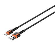 LDNIO LS532, USB - USB-C 2m Cable (Grey-Orange)