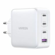 Charger UGREEN 15337 Nexode, 3xUSB-C, USB-A 3.0, PD3.0, QC4.0, GaN, 100W (white)