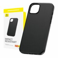 Phone Case for iPhone 15 ProMax Baseus Fauxther Series (Black)