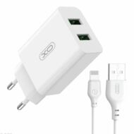 Wall charger XO L119 2x USB-A 18W, Lightning cable,  (white)