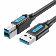 USB 3.0 A to B print cable Vention COOBF 2A 1m Black PVC