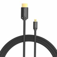 HDMI-D Male to HDMI-A Male Cable Vention AGIBI 3m, 4K 60Hz (Black)