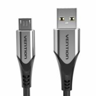 Cable USB 2.0 A to Micro USB Vention COAHC 3A 0,25m gray