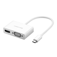 UGREEN MM123 USB-C - HDMI + VGA adapter (fehér)