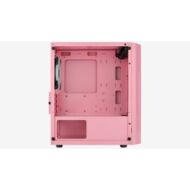 Számítógépház Aerocool Trinity Mini Mesh RGB mATX Pink Edzett üveg
