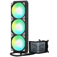 TRYX PANORAMA SE AIO CPU hűtő, 3D-AMOLED, ARGB - 360 mm, fekete