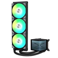 TRYX PANORAMA AIO CPU hűtő, 3D-AMOLED, ARGB - 360 mm, fekete