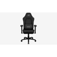Gamer szék Aerocool CROWN Leatherette All Black Fekete