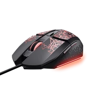 Trust Egér Gamer - GXT113 Felox (Optikai érzékelő; max 6400DPI; 6 gomb; LED; fekete)