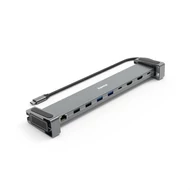 Hama USB HUB - 200145 (USB-C 9n1, 3xUSB 3.1, 2xUSB 2.0, 2xUSB-C, 1xHDMI, 1xLAN, 100W PD, szürke)