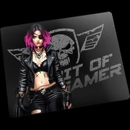 Spirit of Gamer Egérpad - Phantom (420 x 330 x 4mm; varrott szélek; üveg felület; fekete)