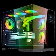 Spirit of Gamer Számítógépház - VIPER CRX Black (fekete, ablakos, 6x12cm ventilátor, alsó táp, ATX, 1x USB-C, 2x USB-A)