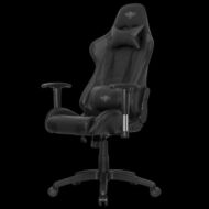 Spirit of Gamer szék - DEMON Black (állítható dőlés/magasság; állítható kartámasz; PU; max.120kg-ig, fekete)