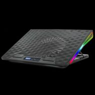 Spirit of Gamer Notebook Hűtőpad 17"-ig - AIRBLADE 800 RGB (26dB; max. 79 m3/h; 2x17cm, RGB LED, 2xUSB2.0)