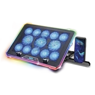 Spirit of Gamer Notebook Hűtőpad 17"-ig - AIRBLADE 1300 RGB (25,8dB; max. 169 m3/h; 10x6cm+3x8cm, RGB LED, 2xUSB2.0)