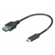Adapter kábel Goobay (67894) USB 3.0 Type-C M - USB F 0.2m