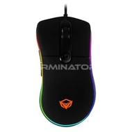 Egér Meetion MT-GM20 gaming RGB, USB, fekete