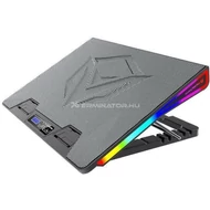 Hűtőpad Meetion CP5050 RGB Notebook Hűtőpad fekete