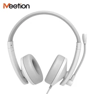 Fejhallgató Meetion HP003U USB mikrofonos fejhallgató, fehér