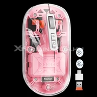 Egér Meetion BTM005 2,4G+Bluetooth pink