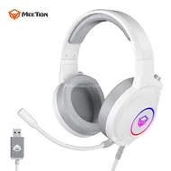 Fejhallgató Meetion HP012 7.1 gamer White