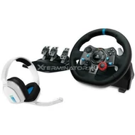 Kormány Logitech G29 Driving Force fekete + Astro A10 gaming headset fehér